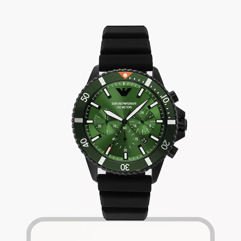 Emporio Armani Chronograph Green Dial Men’s Watch | AR11463